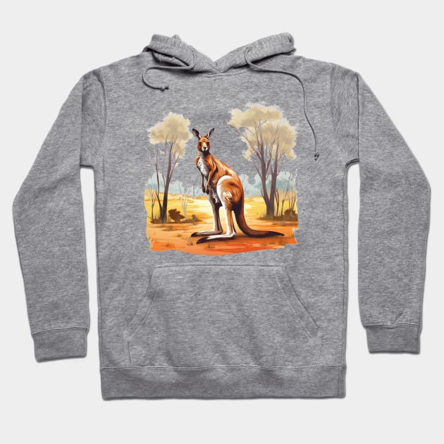 Cute Kangaroo Hoodie by zooleisurelife